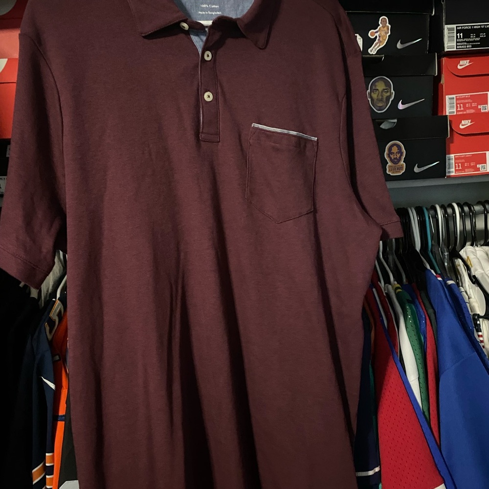 Tahari Krimson Polo Shirt Classic Knit Style